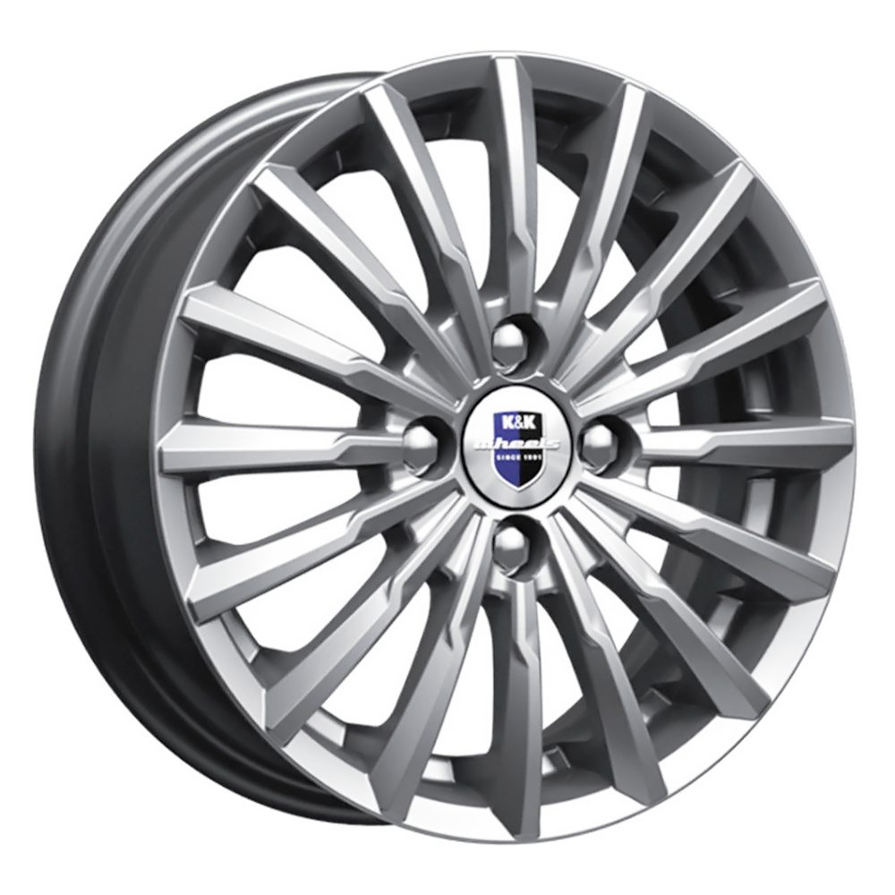 Диск литой 7,0*17 4*100 ET41 60,1 КиК Акцент дарк платинум