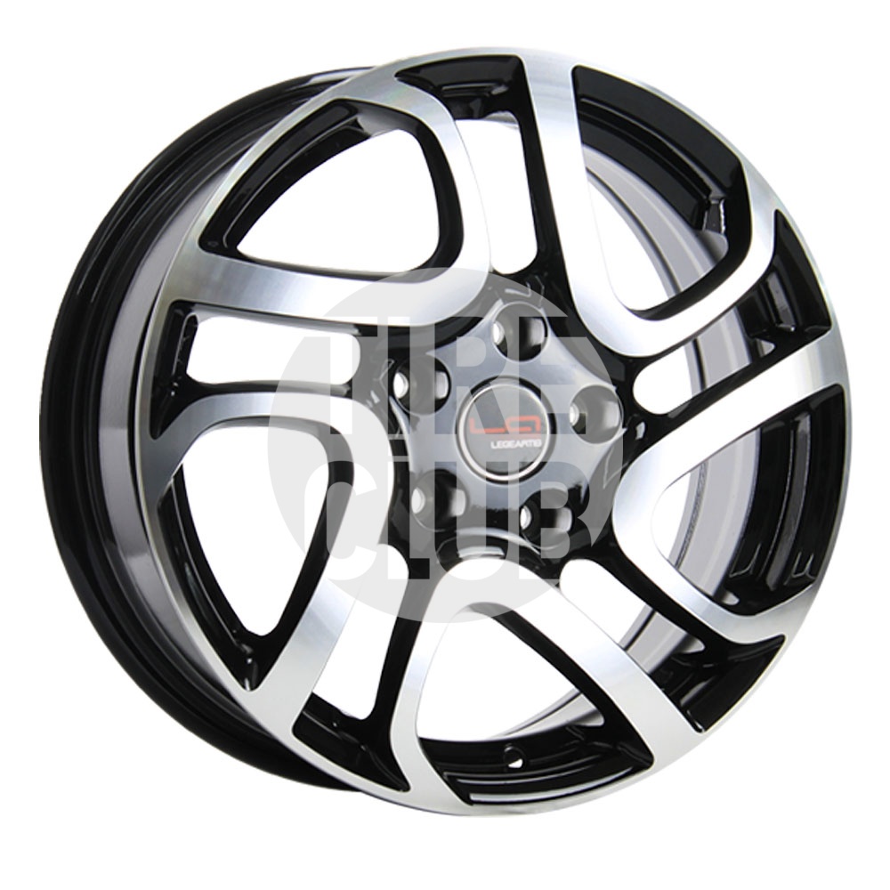 Диск литой 6,5*16 5*114,3 ET47 66,1 Replika LA Concept-RN507 BKF