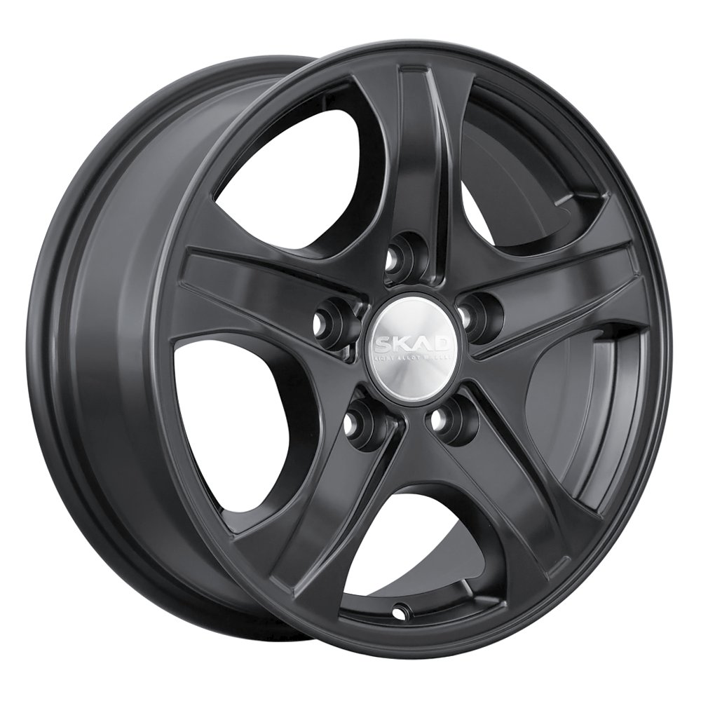 Диск литой 6,5*16 5*139,7 ET43 98,5 СКАД Калипсо Черный бархат